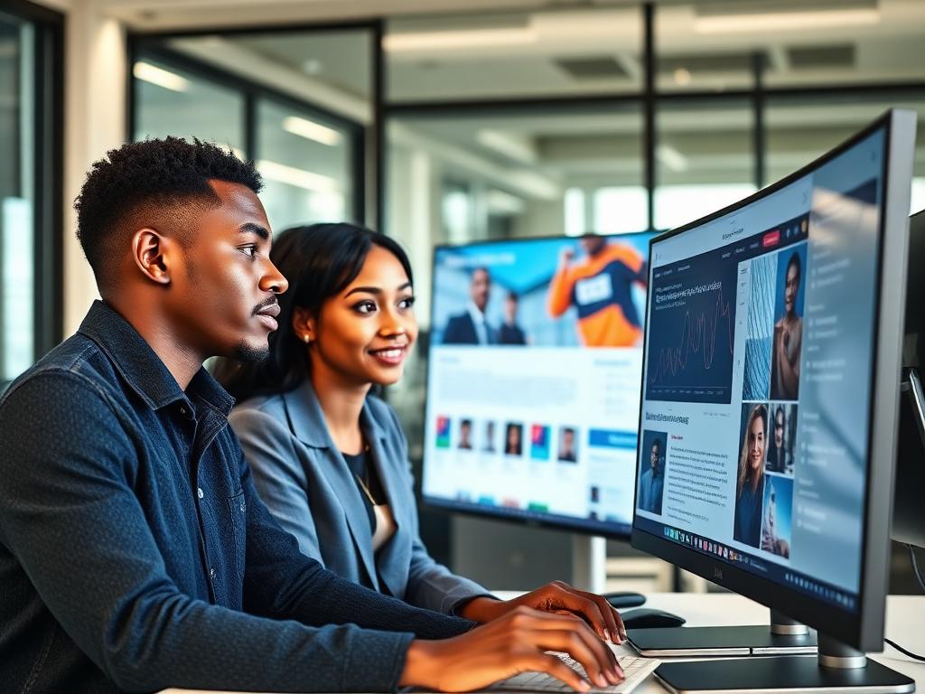 Diverse young team gaining real project experience